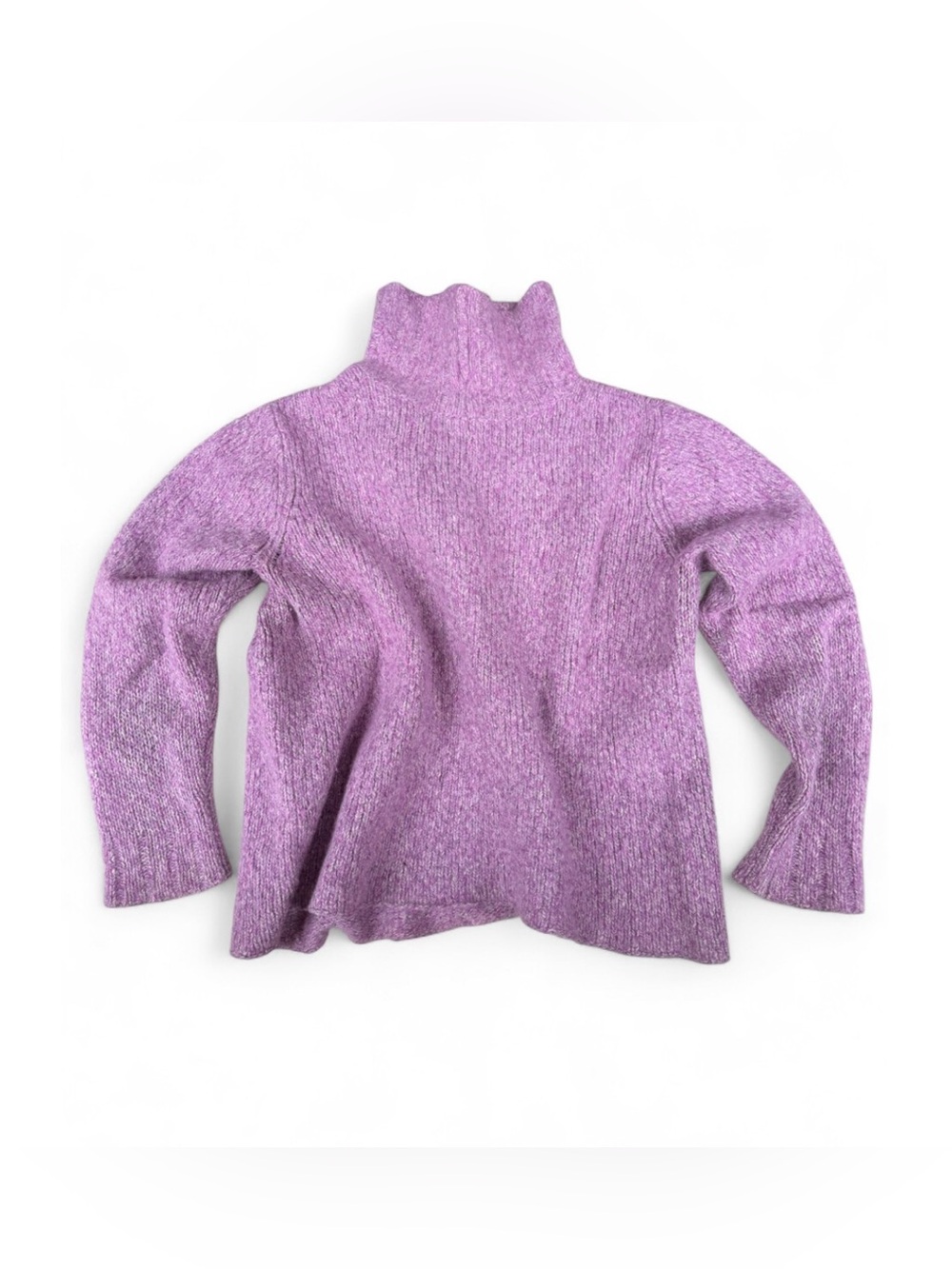 Wool Blend Eileen Fisher Mauve Turtleneck Sweater